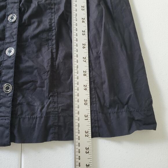 Y2K Guess Jeans Dress Womens Large Button Up Collared Short Sleeve TVD Grunge - Picture 5 of 10